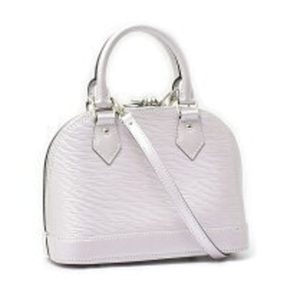 Louis Vuitton Alma Shoulder Handbag Epi Leather Lilanacre Metallic Pink
